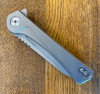 Sharps Bros Meanstreak Folding Knife - 3.5" Drop Point CPM Magnacut Stonewash Blade, Gray Titanium Scales