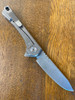 Sharps Bros Meanstreak Folding Knife - 3.5" Drop Point CPM Magnacut Stonewash Blade, Gray Titanium Scales