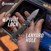 Gerber Assert Pivot Lock Folding Knife - 2.98" S30V Black Drop Point Blade, Black Fiber Reenforced Nylon Handle