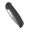 Sencut Knives SA07C Honoris Flipper Knife - 3.47" Damascus Drop Point Blade, Black G10 Handles