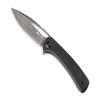 Sencut Knives SA07C Honoris Flipper Knife - 3.47" Damascus Drop Point Blade, Black G10 Handles