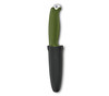 Victorinox Swiss Army Venture Fixed Blade Knife - 4.13" 14C28N Satin Drop Point Blade, Olive Green Polymer Handles, Plastic Sheath - 3.0902.4
