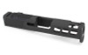 Zaffiri Precision ZPS.P Glock 43 / 43X Optics Ready Ported Stripped Slide - RMSc Footprint, Lightening Cuts, Armor Black Cerakote, For Glock 43/43X, Includes Black Anodized Optics Plate Cover and Screws