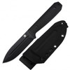 Artisan Cutlery Wreckhart Fixed Blade - 4.41" Black AR-RPM9 Drop Point Blade, Contoured Black G10 Handles, Kydex Sheath - 1855B-BBK