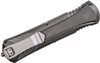 Smith & Wesson Knives MPOTF10G M&P OTF Knife - 3.50" Plain Black Dagger Blade, Black Aluminum Handle