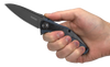 Kershaw Natrix Flipper Knife - 3.25" Drop Point Blade, Blue/Gray G10 Handles with Carbon Fiber Overlays - 7007CF