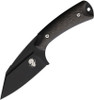 Akeron La Sanction by Bastinelli Fixed Blade - 2.75" Bohler N690Co Black PVD Blade, Carbon Fiber Handles, Kydex Sheath