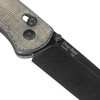 Kizer Cutlery Drop Bear Folding Knife - 2.97" 154CM Black Drop Point Blade, Green Micarta Handles - V3619C4