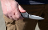 Kershaw Limited Edition Livewire OTF AUTO Knife - 3.3" CPM-Magnacut Satin Spear Point Blade, Blue Aluminum Handles, Reversible Clip - 9000BLU