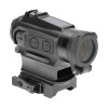 Holosun Micro Red Dot, 2MOA Dot with 65MOA Circle or 2 MOA Dot, QR Mount ARD Flip Caps, Solar with Internal Battery, Black Finish - HS515CM
