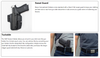 Bravo Concealment Torsion IWB Gun Holster for the Glock 42 - Waistband Clips, Right Hand, Black, Polymer