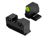XS Sights R3D 2.0 Suppressor Height Night Sights for the S&W M&P OR Full Size & Compact - Green Front Outline, Green Tritium Front/Rear