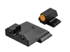 XS Sights R3D 2.0 Standard Height Night Sights for the S&W M&P OR Full Size & Compact - Orange Front Outline, Green Tritium Front/Rear