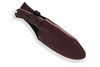 Buck 664 Alpha Hunter Fixed Blade Knife - 3.625" S35VN Satin Drop Point, Layered Richlite Handles, Leather Sheath - 13465