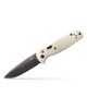 Benchmade Limited Edition 4300BK-03 CLA AUTO Folding Knife - 3.4" CPM-MagnaCut Black DLC Battlewash Plain Blade, Ivory G10 Handles