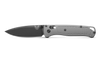 Benchmade Limited Edition Bugout AXIS Folding Knife - 3.24" S30V Cobalt Black Cerakote Plain Blade, Storm Gray Grivory Handles - 535BK-08