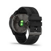 Garmin 0100215710 fenix 6 Sapphire Watch Carbon Gray DLC w/Black Band iPhone/Android