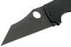 Spyderco YoJumbo Blackout Folding Knife - 3.98" S30V Black DLC Plain Blade, Coarse Black G10 Handles, Compression Lock - C253GPBBK