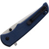 Boker Magnum Bluejay Button Lock Flipper Knife - 3.39" 440A Satin Clip Point Blade, Blue Canvas Micarta Handles - 01SC722