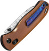 Kizer Cutlery Limited Edition Drop Bear Clutch Lock Folding Knife 2.99" Bjorkman's Twist Damasteel Drop Point Blade, Westinghouse Micarta Handles, Timascus Pocket Clip, AXIS/Crossbar Lock - Ki3619L1
