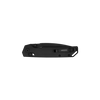 Kershaw 2038BLK Iridium DuraLock KVT Folding Knife - 3.4" Black PVD D2 Point Blade, Black Aluminum Handles, Reversible Clip, DuraLock