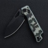 Kunwu Knives Pulsar XT Lock Folding Knife - 3.34" Black DLC Drop Point Elmax Steel Blade, Digital Camo G10 Handles