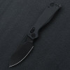 Kunwu Knives Pulsar XT Lock Folding Knife - 3.34" Black DLC Drop Point Elmax Steel Blade, Carbon Fiber Handles