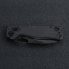Kunwu Knives Pulsar XT Lock Folding Knife - 3.34" Black DLC Drop Point Elmax Steel Blade, Carbon Fiber Handles
