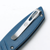 Vosteed Cutlery Corsair Folding Knife - 3.25" Nitro-V Drop Point Blade, Blue Micarta Handle, Crossbar Lock - CS29NWML