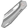 Vosteed Cutlery RSKAOS Mayhem Mayhem Folding Knife - 3.46" M390 Satin Sheepsfoot Blade, Gray Titanium Handles