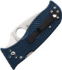 Spyderco Lil' Temperance 3 Lightweight Folding Knife - 2.92" K390 Satin Plain Blade, Blue FRN Handles, Compression Lock - C69PBL3K390