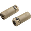 Warrior 1 COMBO - WARCOMP Flash Hider - 556-1/2-28  Flash Hider/Suppressor Adapter- 1 & WARDEN Multi Cal Fast-Attach® Blast Regulator Muzzle Device  FDE