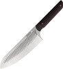 Serene Kitchen Co Chef's Knife - 8" CPM-Magnacut Blade, Black and Red Contoured Rubberized  G10 Handles