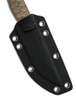 Bestech Knives Heidi Blacksmith #2 Fixed Blade Knife - 4" S35VN Black Stonewash Blade, Green Micarta Handles, Kydex Sheath - BFK04D