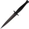 Spartan Blades Spartan-George Raider Dagger - 7" SK5 Black Double Edge Dagger Blade, Injection Molded Handles, Black Molded Plastic Sheath - SBBL3BK