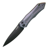 Kershaw Launch 6 AUTO Folding Knife - 3.75" CPM-154 Black DLC Blade, Gray Aluminum Handles - 7800GRYBLK