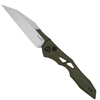 Kershaw Limited / Exclusive Launch 13 AUTO Folding Knife - 3.5" CPM-154 Satin Wharncliffe Blade, OD Green Anodized Handles - 7650OL