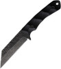 Stroup Knives GP3 Fixed Blade - 4.75″ 1095 Hand Carved Wharncliffe Blade, Milled Black G10 Handles, Kydex Sheath - GP3-B-G10-S