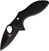 KA-BAR 2490 TDI Law Enforcement Crossbar Lock Flipper Knife - 3" AUS-8 Black Spear Point Blade, Black GFN Handles