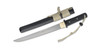 CAS Hanwei Tactical Tanto - 11" 5160 High-Carbon Spring Steel Blade, Black Checkered Kraton Handles, Fiberglass Scabbard