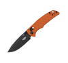 Olight Oknife Rubato 3 Rail Lock Folding Knife - 2.96" 154CM Black Drop Point Blade, Textured Orange Aluminum Handles - RUBATO-3-OG