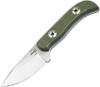 Boker Plus Dasos Fixed Blade - 3.15" D2 Two-Tone Satin Drop Point Blade, OD Green G10 Handles, Kydex Sheath - 02BO095
