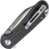 CIVIVI Knives Elementum Liner Lock Flipper Knife - 2.97" Nitro-V Satin Wharncliffe Blade, Black Canvas Micarta Handles - C18062AF-3