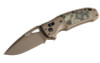 SIG Sauer by Hogue K320 AXG Scorpion ABLE Lock Folding Knife - 3.5" S30V FDE Cerakote Combo Drop Point Blade, FDE Aluminum Handles with G-Mascus Green G10 Inserts - 36375