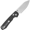 Vosteed Cutlery Raccoon Folding Knife - 3.25" 14C28N Satin Drop Point Blade, Black Canvas Micarta Handles