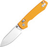 Vosteed Cutlery Raccoon Folding Knife - 3.25" 14C28N Satin Drop Point Blade, Yellow G10 Handles