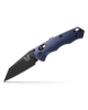 Benchmade 2900BK AUTO Immunity Folding Knife - 2.49" CPM-M4 Cobalt Black Wharncliffe Blade, Crater Blue Billet Aluminum Handles