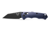 Benchmade 2900BK AUTO Immunity Folding Knife - 2.49" CPM-M4 Cobalt Black Wharncliffe Blade, Crater Blue Billet Aluminum Handles