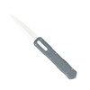 CobraTec Raptor OTF Knife - 3.13" D2 Dagger Blade, Gray Aluminum Handles
