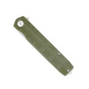 CobraTec Knives Kuzio Flipper Folding Knife - 3.75" D2 Drop Point Blade, OD Green G10 Handles